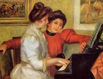 Pierre Auguste Renoir : Yvonne and Christine Lerolle at the Piano